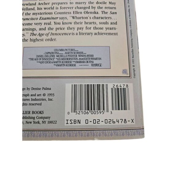 The age of innocence by Edith Wharton collier books isbn 002026478X - Picture 4 of 5